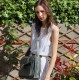 Satchel Single Buckle Charcoal Leather